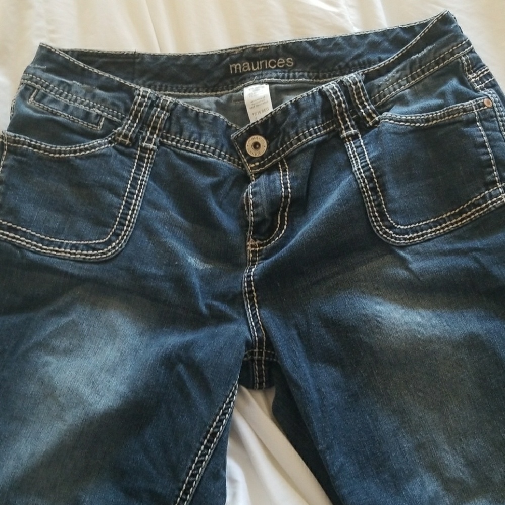 Maurices pork chop pocket flare leg jeans